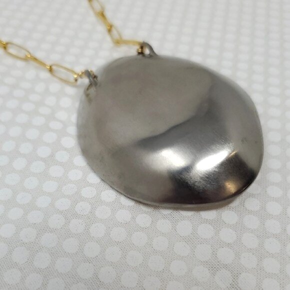 Alexis Bittar Gold Teardrop Pendant Necklace w/ Chain - Picture 8 of 9